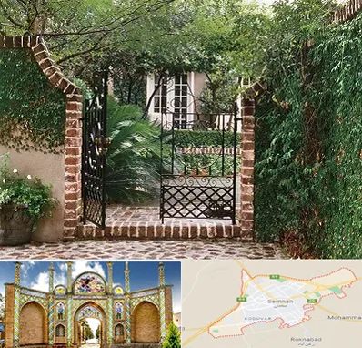 درب حیاط در سمنان