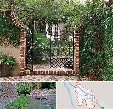 درب حیاط در سراوان