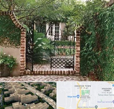 درب حیاط در اکباتان 