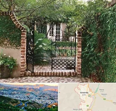 درب حیاط در سنندج