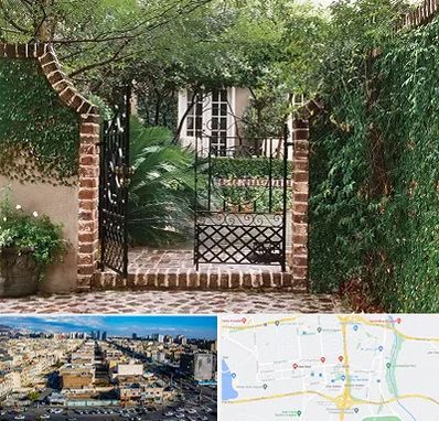 درب حیاط در شهرک راه آهن