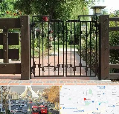 درب باغی در خیابان آزادی