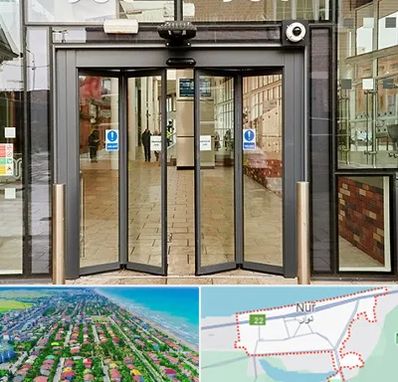 درب اتوماتیک در نور