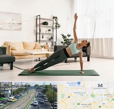 کلاس یوگا در جنوب تهران