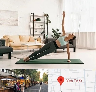 کلاس یوگا در سی تیر