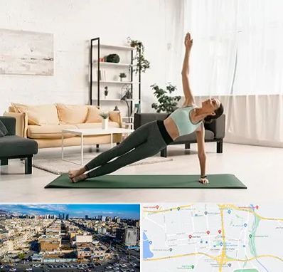 کلاس یوگا در شهرک راه آهن