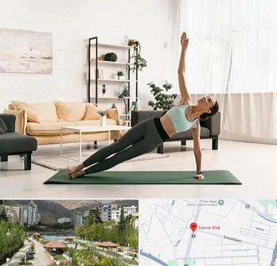 کلاس یوگا در بلوار تعاون