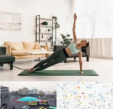 کلاس یوگا در میدان انقلاب