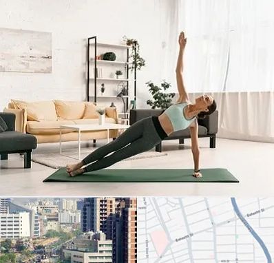 کلاس یوگا در خیابان بهشتی