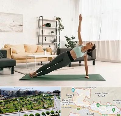 کلاس یوگا در پردیس