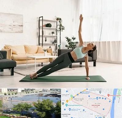 کلاس یوگا در گلستان اهواز