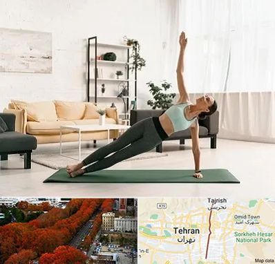 کلاس یوگا در ولیعصر