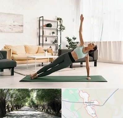 کلاس یوگا در باغستان