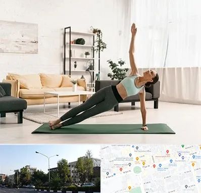 کلاس یوگا در میدان کاج