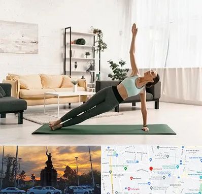 کلاس یوگا در میدان حر