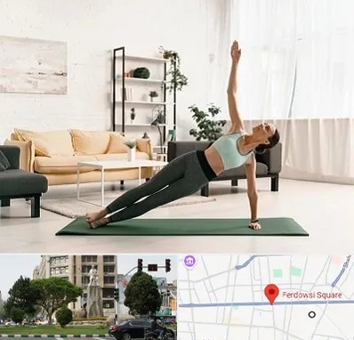 کلاس یوگا در میدان فردوسی تهران