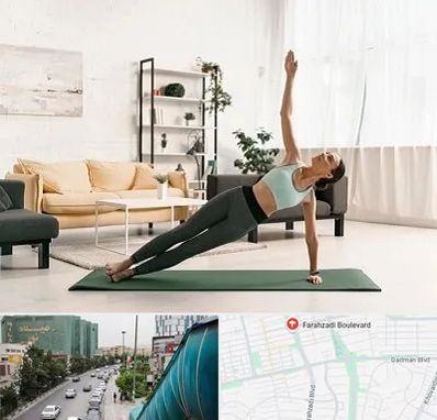کلاس یوگا در بلوار فرحزادی