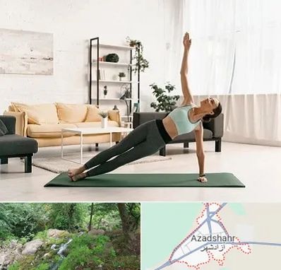 کلاس یوگا در آزادشهر