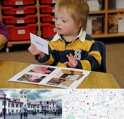 آموزش کودکان استثنایی در میدان شهرداری رشت