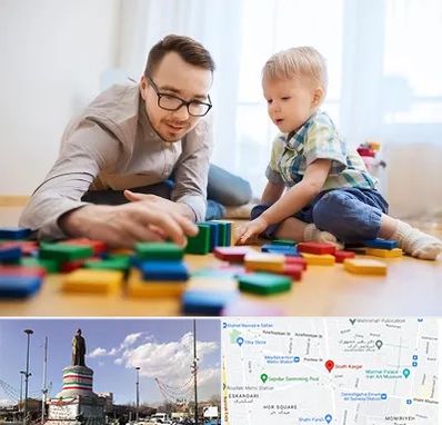 بازی درمانی در کارگر جنوبی