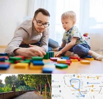 بازی درمانی در فلکه گاز رشت