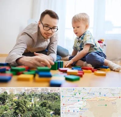 بازی درمانی در منطقه 13 تهران