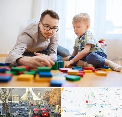 بازی درمانی در خیابان آزادی