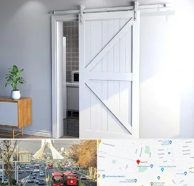 درب ریلی و کشویی در خیابان آزادی