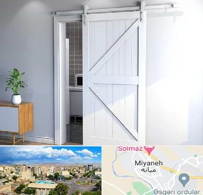 درب ریلی و کشویی در میانه