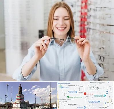 فروشگاه عینک در کارگر جنوبی