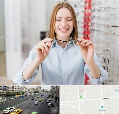 فروشگاه عینک در خیابان دامپزشکی