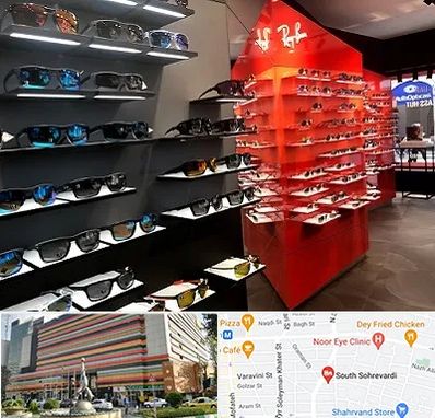 فروشگاه عینک آفتابی در سهروردی 
