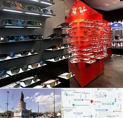 فروشگاه عینک آفتابی در کارگر جنوبی