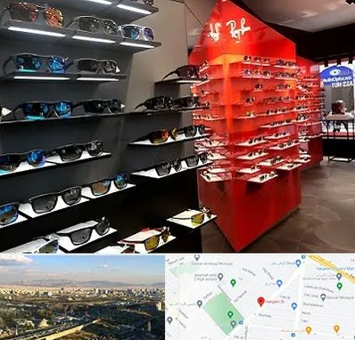 فروشگاه عینک آفتابی در هنگام