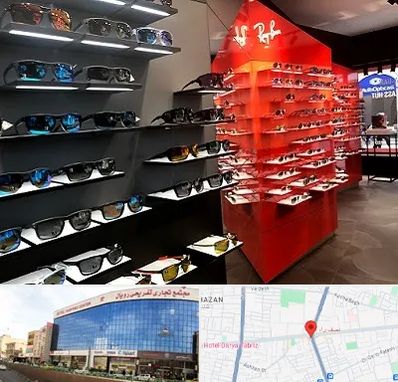فروشگاه عینک آفتابی در نصف راه تبریز