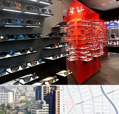 فروشگاه عینک آفتابی در خیابان بهشتی