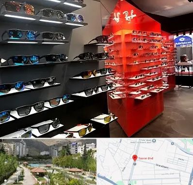 فروشگاه عینک آفتابی در بلوار تعاون