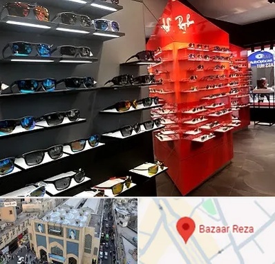 فروشگاه عینک آفتابی در بازار رضا مشهد