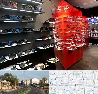 فروشگاه عینک آفتابی در ضیابری رشت