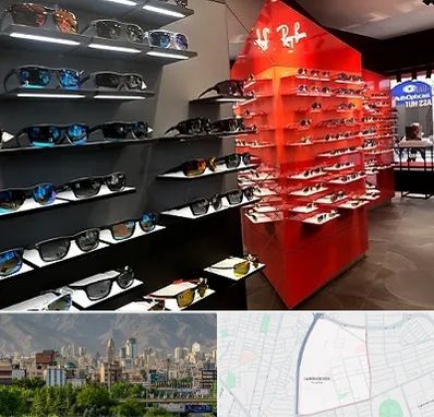 فروشگاه عینک آفتابی در جمشیدیه