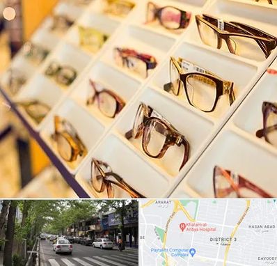فروشگاه عینک طبی در ظفر 