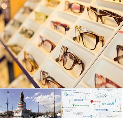 فروشگاه عینک طبی در کارگر جنوبی