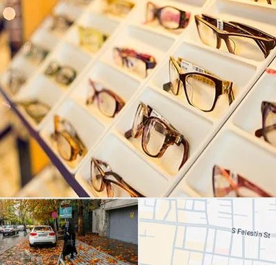 فروشگاه عینک طبی در خیابان فلسطین
