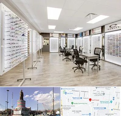 فروشگاه شیشه عینک در کارگر جنوبی