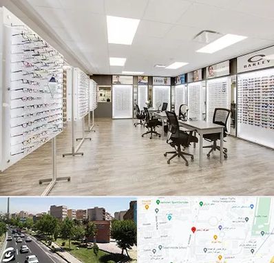 فروشگاه شیشه عینک در شهرک آزمایش