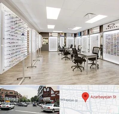 فروشگاه شیشه عینک در خیابان آذربایجان