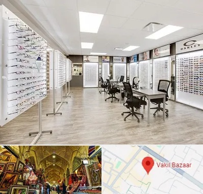 فروشگاه شیشه عینک در بازار وکیل شیراز