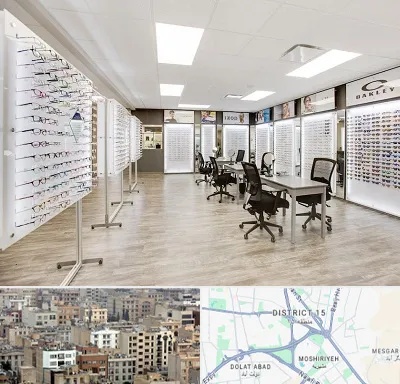 فروشگاه شیشه عینک در جنوب شرق تهران