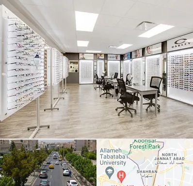 فروشگاه شیشه عینک در شهران 