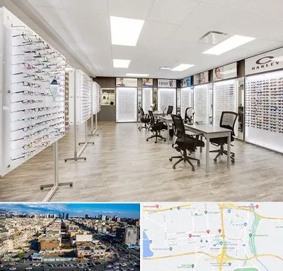 فروشگاه شیشه عینک در شهرک راه آهن